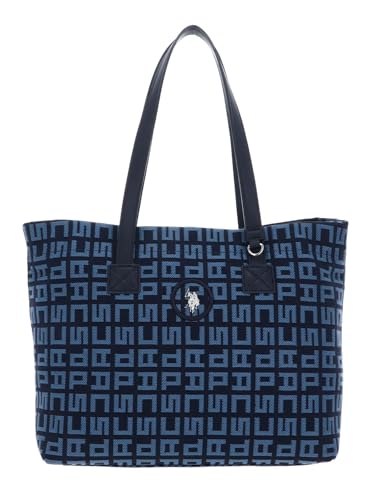 U.S. POLO ASSN. Jacquard Shopping Bag Navy von U.S. POLO ASSN.