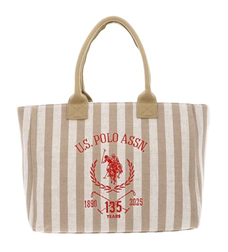 U.S. POLO ASSN. Pool Party Shopping Bag L Natural von U.S. POLO ASSN.