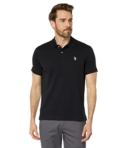 U.S. POLO ASSN. Slim Fit Interlock Polo Schwarz XL, Schwarz, XL von U.S. POLO ASSN.