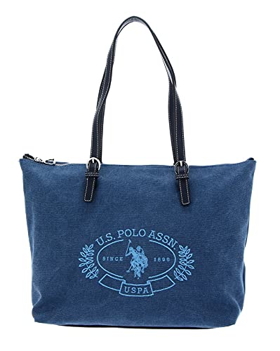 U.S. POLO ASSN. Springfield Canvas Shopping Bag M Navy von U.S. POLO ASSN.