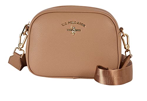 U.S. POLO ASSN. Stanford Crossbody Lederimitat 23 cm beige von U.S. POLO ASSN.