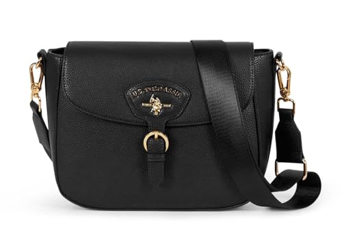 U.S. POLO ASSN. Stanford Schultertasche Lederimitat 26 cm black von U.S. POLO ASSN.