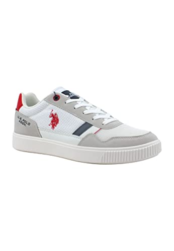 U.S. POLO ASSN. - Tymes001A Herrenschuhe Weiß/Rot, bunt, 42 EU von U.S. POLO ASSN.