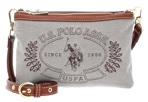 U.S. POLO ASSN. Victoria Double Zip Crossbody Bag Brown von U.S. POLO ASSN.