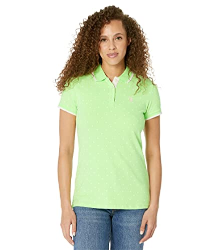 U.S. Polo Assn. Dot Print Polo Shirt Paradise Mint XL von U.S. POLO ASSN.