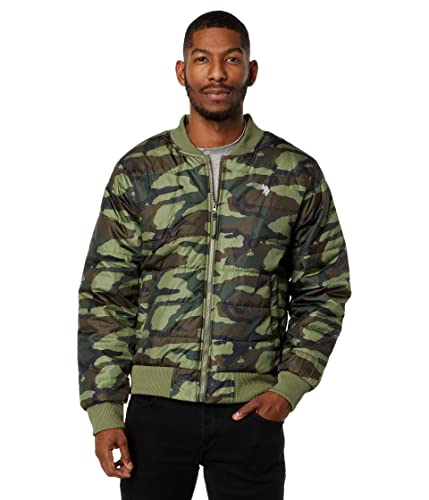 U.S. Polo Assn. Gesteppte Bomberjacke Army Green LG, Grün (Army Green), L von U.S. POLO ASSN.