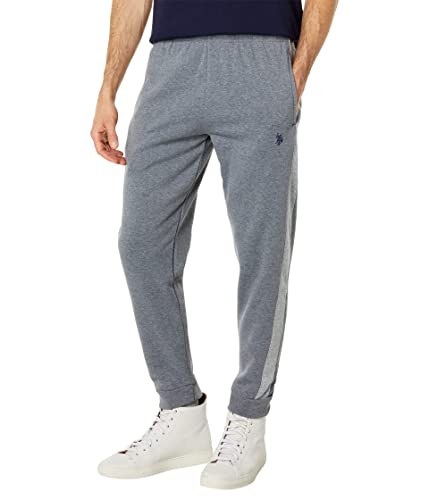 U.S. Polo Assn. Herren-Jogginghose mit Seitenstreifen, Campus Heather Grey, X-Groß von U.S. Polo Assn.