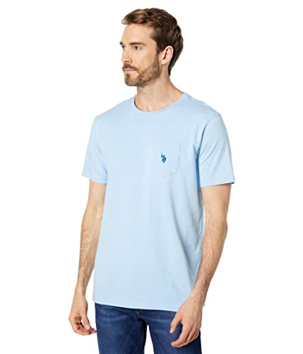 U.S. Polo Assn. Solid Crew Neck Pocket T-Shirt Open Air Blue MD von U.S. POLO ASSN.