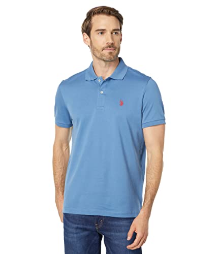 U.S. Polo Assn. Solid Interlock Polo Twilight Blue 2XL, Blau - Twilight Blue, XX-Large von U.S. POLO ASSN.