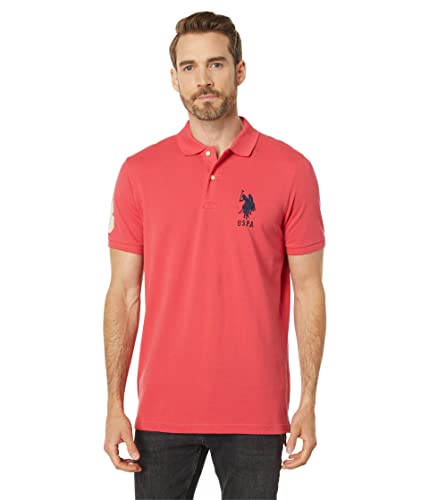 U.S. Polo Assn. Solid Pique Polo für Herren, Winterberry, XL von U.S. POLO ASSN.