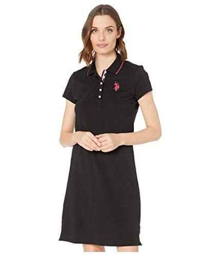 U.S. Polo Assn. Solid Polo Dress Anthracite XL von U.S. POLO ASSN.