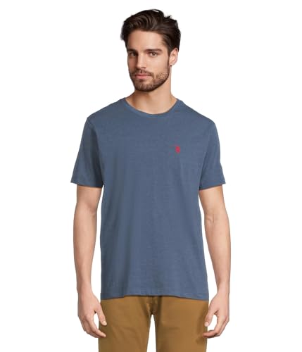 U.S. Polo Assn. T-Shirt für Herren, Rundhalsausschnitt, kleines Pony, Blue Water Heather, L U.S. Polo Assn. T-Shirt für Herren, Rundhalsausschnitt, kleines Pony, Blue Water Heather, L von U.S. POLO ASSN.