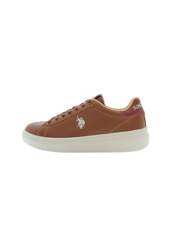 U.S. Polo Assn. - Turnschuhe CODY001MDY2 aus synthetisch, braunes Leder (44) von U.S.POLO ASSN.