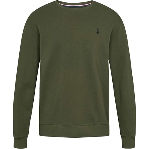 U.S. Polo ASSN. Herren Sweatshirt Pullover, Business Casual Look, aus Reiner Baumwolle, atmungsaktiv und elegant, L von U.S. Polo ASSN.