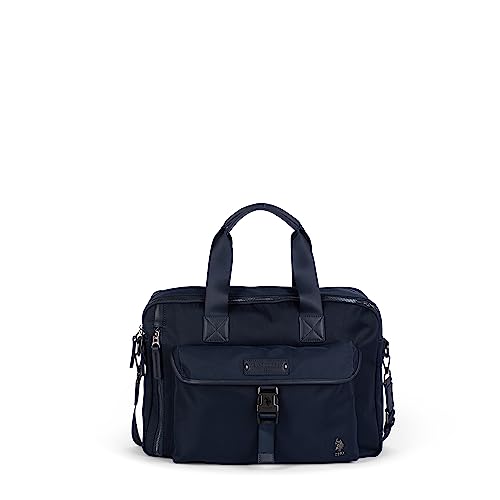 U.S. POLO ASSN. - Aktentasche St Claire Business Bag aus Nylon, dunkelblau (39 X 10 X 29 cm) von U.S. Polo Assn.