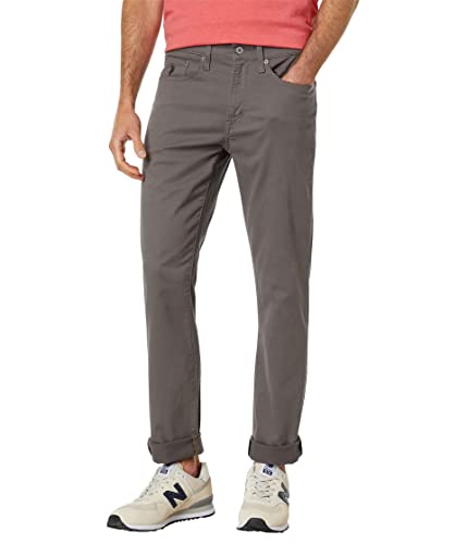 U.S. POLO ASSN. Slim Straight Stretch Five-Pocket-Hose – Hose für Herren – Vierteltasche – schmale Passform, Grey Matter, 31W / 32L von U.S. Polo Assn.