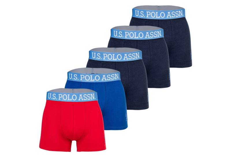 U.S. Polo Assn. Boxer Herren Boxershort 5er Pack Baumwolle (Packung, 5er Pack) von U.S. Polo Assn.