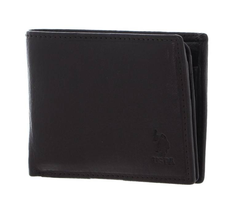 U.S. Polo Assn Geldbörse Horiz Wallet Leather, aus echtem Leder mit RFID-Blocker Schutz von U.S. Polo Assn