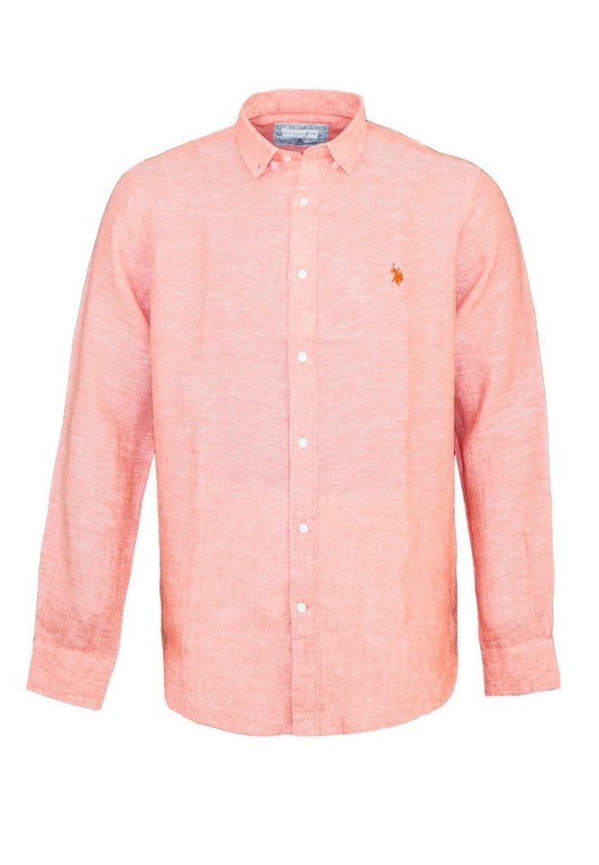 U.S. Polo Assn Langarmhemd Hemd Leinenhemd Button Down Linenshirt von U.S. Polo Assn
