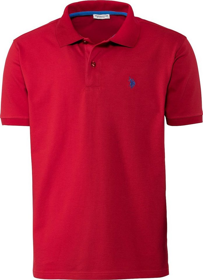 U.S. Polo Assn Poloshirt schöne Piqué-Struktur und Logo-Stick im Kontrastton von U.S. Polo Assn