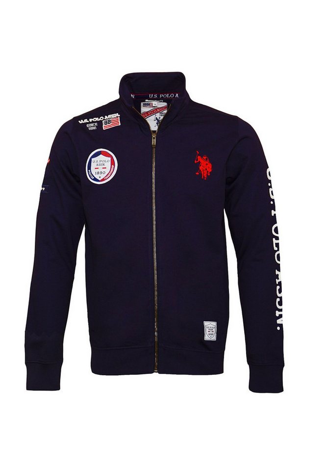 U.S. Polo Assn Sweatjacke Zipper Sweatjacket Full Zip mit Armprint FZ USPA (1-tlg) von U.S. Polo Assn