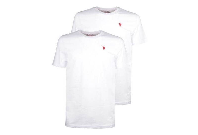 U.S. Polo Assn. T-Shirt T-Shirt 2er Pack R-Neck mit hochwertiger Markenstickerei von U.S. Polo Assn.