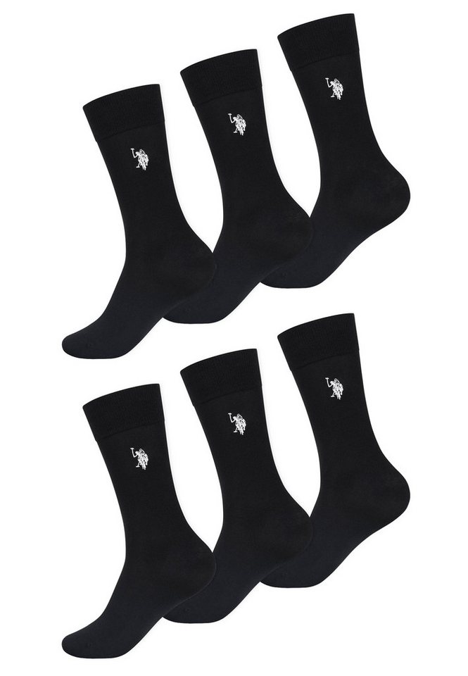 U.S. Polo Assn. Businesssocken U.S. POLO ASSN. Herren Socken 6-Pack P-014 Schwarz Größe 39-42 von U.S. Polo Assn.