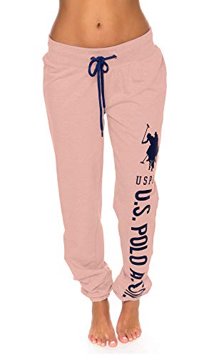 U.S. Polo Assn. Essentials Damen Sweatpants – French Terry Jogger Sweats, Rose Smoke, X-Klein von U.S. Polo Assn.