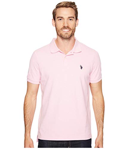 U.S. Polo Assn. Herren Classic Polo Shirt Polohemd, Pink Sunset Heather, Groß von U.S. Polo Assn.