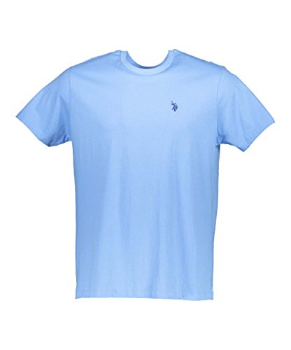U.S. Polo Assn. Herren Crew Neck Small Pony T-Shirt, Blaue Küste, Groß von U.S. Polo Assn.