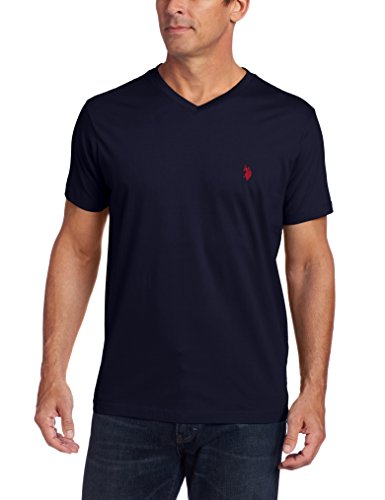 U.S. Polo Assn. Herren T-Shirt mit V-Ausschnitt, Klassisches Marineblau, Mittel von U.S. Polo Assn.