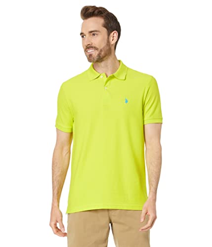 U.S. Polo Assn. Herren Ultimate Pique Polo, Elektrische Limette, X-Groß von U.S. Polo Assn.