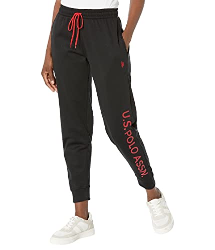 U.S. Polo Assn. Jogginghose mit USPA-Aufdruck, Schwarz, Mittel von U.S. Polo Assn.