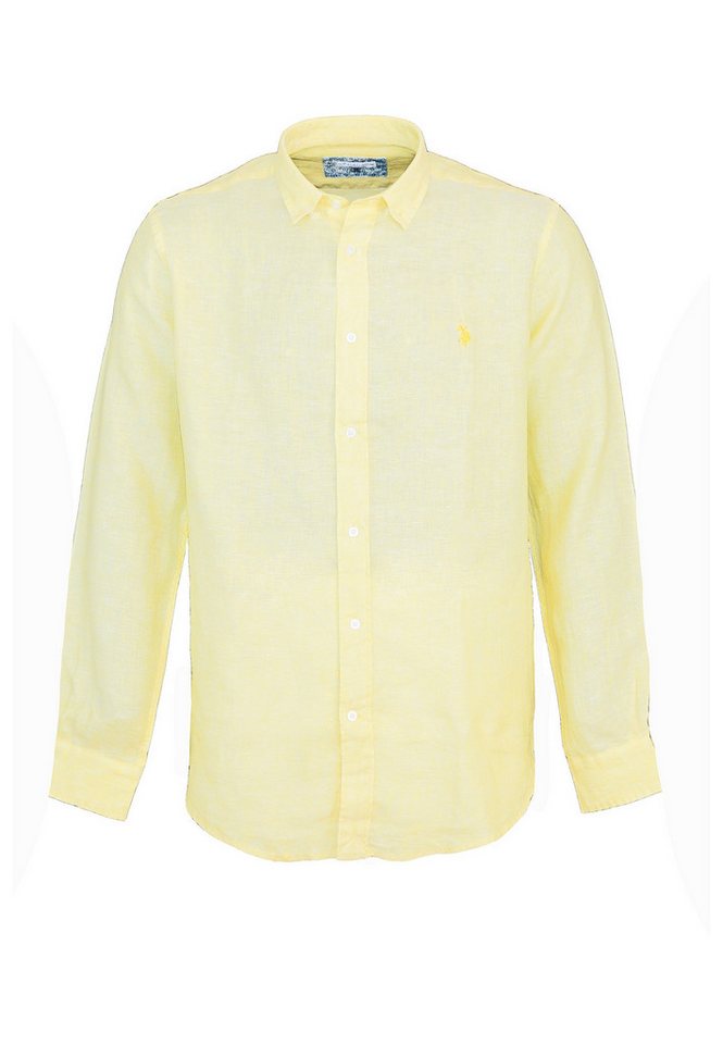 U.S. Polo Assn. Langarmhemd Hemd Leinenhemd Button Down Linenshirt (1-tlg) von U.S. Polo Assn.