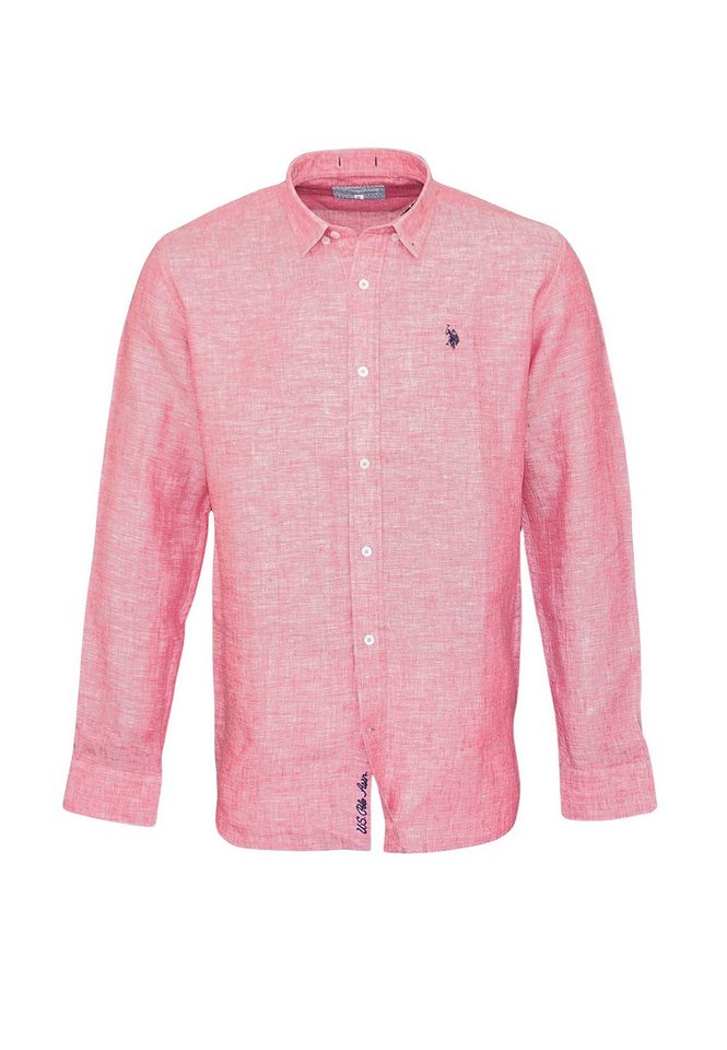 U.S. Polo Assn. Langarmhemd Hemd Leinenhemd Button Down Linenshirt (1-tlg) von U.S. Polo Assn.