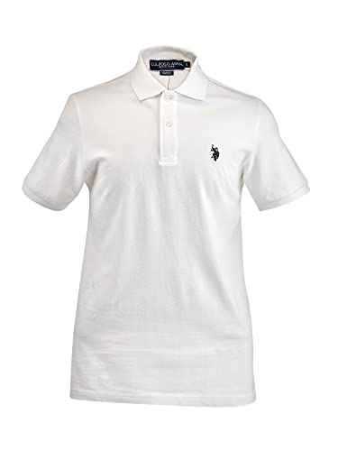 U.S. Polo Assn. Men's Solid Polo With Small Pony, White/Black, X-Large von U.S. Polo Assn.