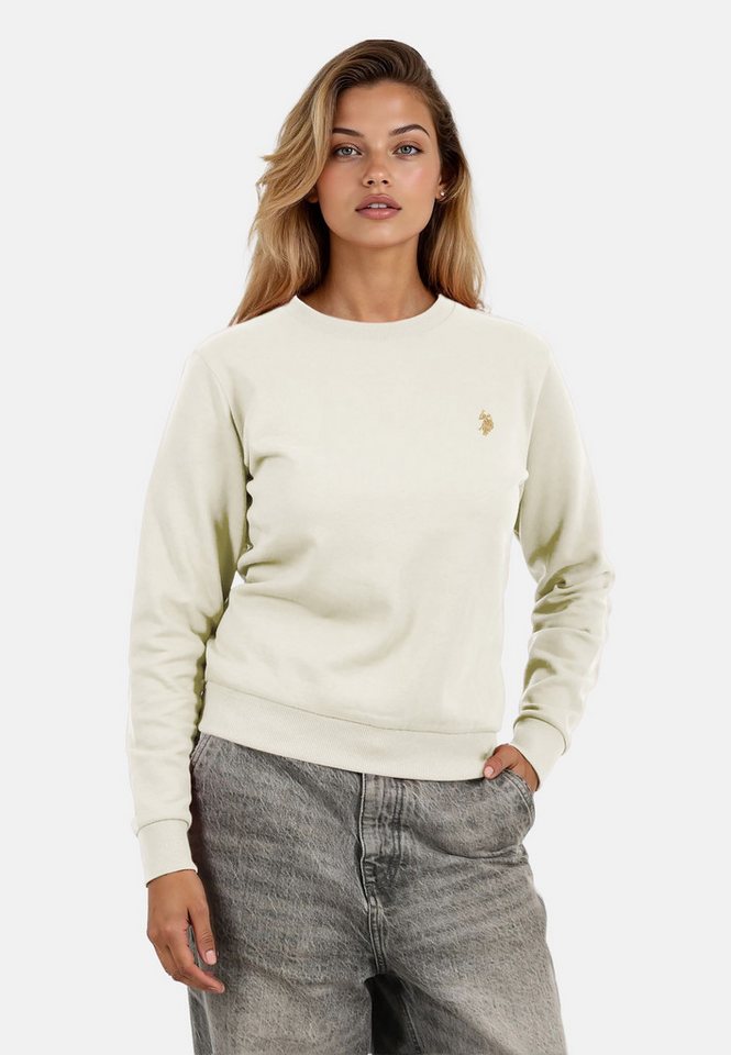 U.S. Polo Assn. Rundhalspullover U.S. POLO ASSN. Damen Sweatshirt Pullover P-016 Weiss-Beige - Größe L U.S. Polo Assn. Rundhalspullover U.S. POLO ASSN. Damen Sweatshirt Pullover P-016 Weiss-Beige - Größe L von U.S. Polo Assn.