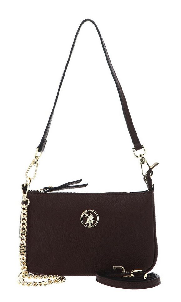 U.S. Polo Assn. Schultertasche Small Hobo Leather Bag, aus echtem Leder von U.S. Polo Assn.