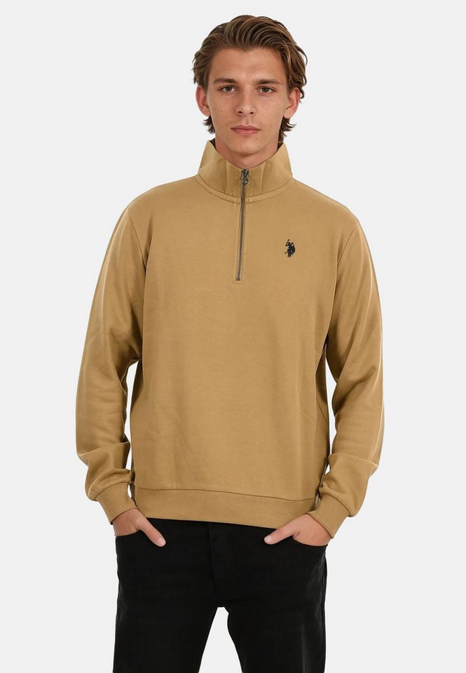 U.S. Polo Assn. Stehkragenpullover U.S. POLO ASSN. Herren Pullover Half Zip P017 von U.S. Polo Assn.