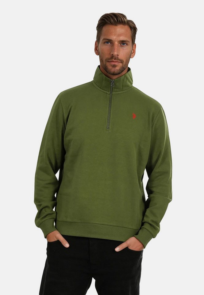 U.S. Polo Assn. Stehkragenpullover U.S. POLO ASSN. Herren Pullover Half Zip P017 von U.S. Polo Assn.
