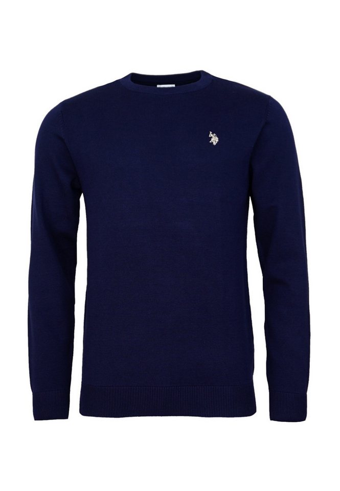 U.S. Polo Assn. Strickpullover Pullover Rundhals Feinstrick (1-tlg) von U.S. Polo Assn.
