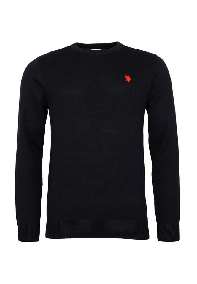 U.S. Polo Assn. Strickpullover Pullover Rundhals Feinstrick (1-tlg) von U.S. Polo Assn.