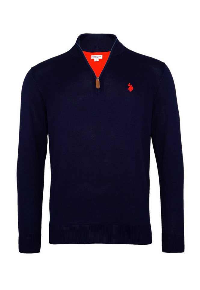U.S. Polo Assn. Strickpullover Pullover Troyer Half Zip (1-tlg) von U.S. Polo Assn.