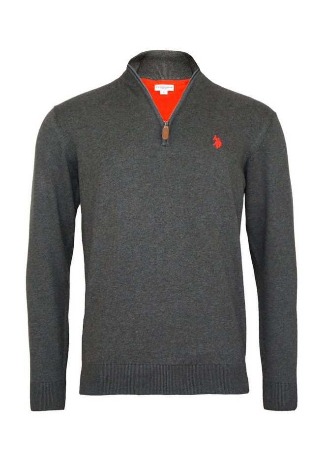 U.S. Polo Assn. Strickpullover Pullover Troyer Half Zip (1-tlg) von U.S. Polo Assn.