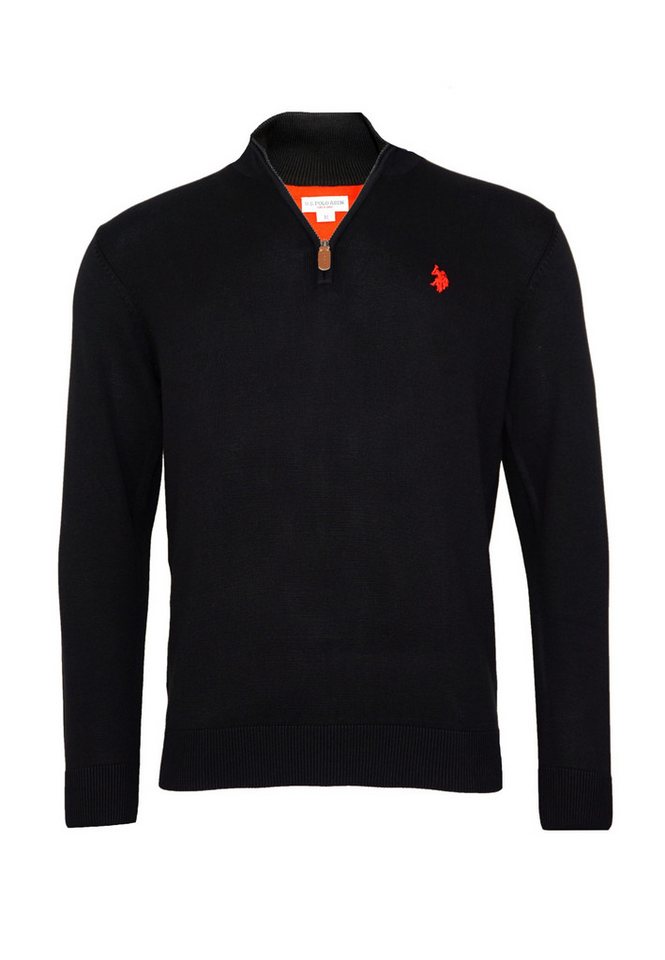 U.S. Polo Assn. Strickpullover Pullover Troyer Half Zip (1-tlg) von U.S. Polo Assn.