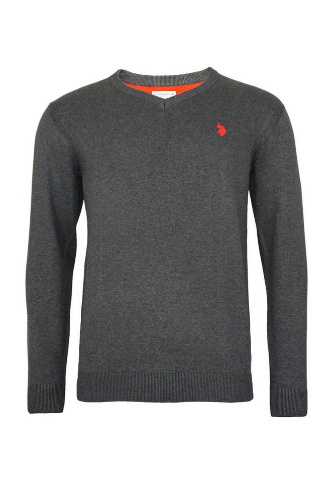 U.S. Polo Assn. Strickpullover Pullover V-Neck Feinstrick (1-tlg) von U.S. Polo Assn.