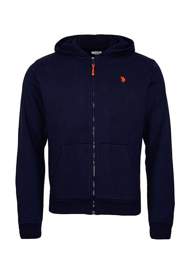 U.S. Polo Assn. Sweatjacke Sweatjacke Hoodie Orange Typ (1-tlg) von U.S. Polo Assn.