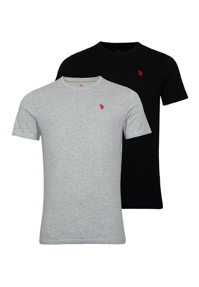 U.S. Polo Assn. T-Shirt Shirt 2er Pack T-Shirts Rundhals (2-tlg., 2) von U.S. Polo Assn.
