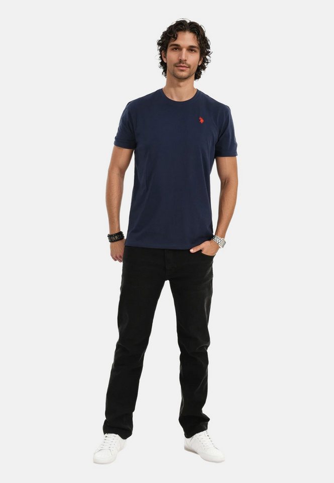 U.S. Polo Assn. T-Shirt U.S. POLO ASSN. Herren T-Shirt Basic P-012 Navy-Red Größe XL - Gr.XL von U.S. Polo Assn.