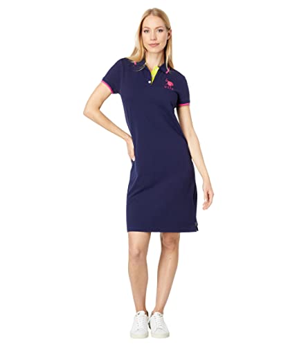 U.S. Polo Assn. Triple Crown Polo Dress Evening Blue MD von U.S. Polo Assn.